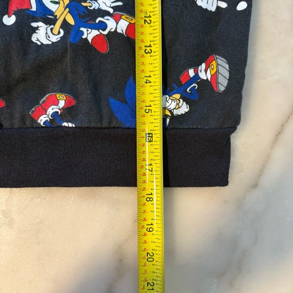 Sonic the Hedgehog charcoal Hoodie Sweater size 6/7 - Picture 5 of 6